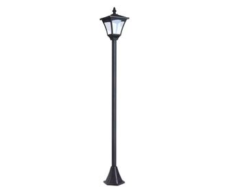 Outsunny Felinar De Gradina Led Panouri Solare, Negru, 120cm