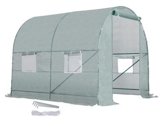 Outsunny Sera De Gradina Pentru Plante Tip Tunel Din Pe 250 X 200 X200cm