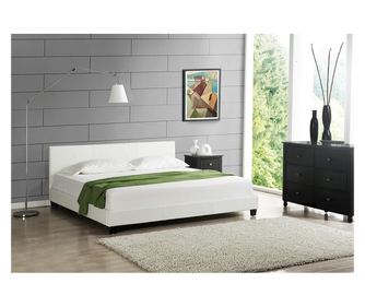 Franciágy albacete 140 x 200 cm fehér corium