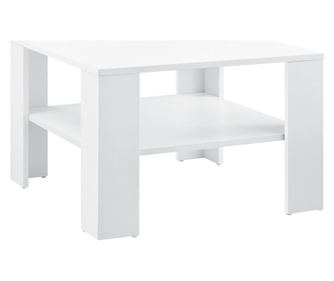 Dohányzóasztal aanf-8342 polccal fehér [en.casa]