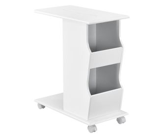 Dohányzóasztal aanf-8347 gurulós fehér [en.casa]