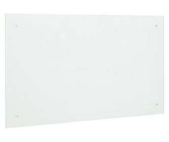 Panou De Perete Bucatarie - Protectie Impotriva Petelor De Grasime Mattglas, Esg, 70 X 50 Cm, Alb Mat
