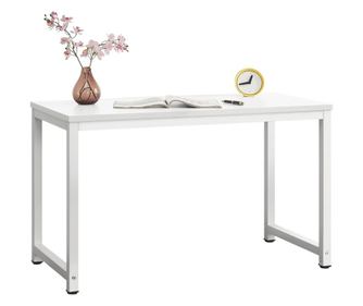 Birou Herning, 75 X 120 X 60 Cm, Otel Sinterizat/ Pal Melaminat, Alb, Inaltime Reglabila