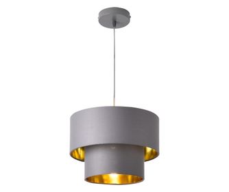 Lustra Lopar G30, 149 Cm, E27, 60w, Metal/textil, Gri/auriu