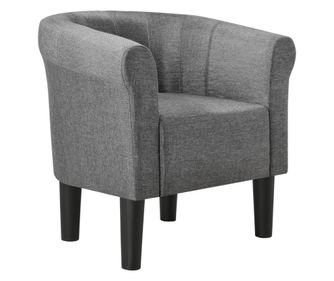 [en.casa] fotel kagylófotel 70x70x58 cm szövet sötétszürke