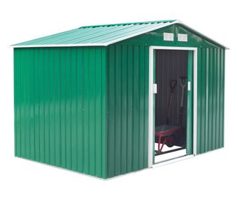 Outsunny Casuta Pentru Ustensile De Gradina Din Iron Si Fier Verde 277x191x192cm