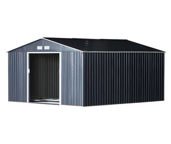 Outsunny Magazie Unelte In Otel Galvanizat Cu Vopsea Protectiva Impermeabila Anti Rugina 3.4 X 3.82 X 2 M