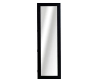 Стенен шкаф за бижута с огледало Homcom, MDF дърво, черен, 37x9.5x121 см