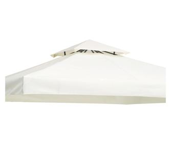 Outsunny Acoperis De Schimb Impermeabil Pentru Gazebo Pentru Gradina Dublu Strat 3x3m, Crem