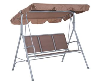 Outsunny Balansoar De Gradina 2 Locuei Schelet In Metal Maro 170 X 112 X 153 Cm