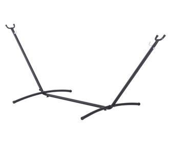 Outsunny Suport Schelet Pentru Hamac Reglabil Max. 150 Kg, Negru, 280x120x110cm