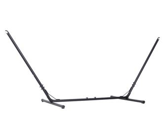 Outsunny Регулируема стойка за хамак, макс. 150 кг, черна, 308-380x108x120 см