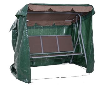 Outsunny Prelata De Acoperit Pentru Mobilier De Extern Impermeabil Anti Mucegai Cu Fixaj In Pe, Verde,215x155x150cm
