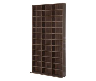 Homcom Librarie De Perete In Lemn, Maro, 195x102x23.5cm