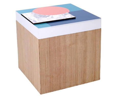 Cutie cu capac pentru depozitare Vacchetti, 16x16x16 cm, lemn