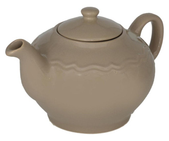 Ceainic Vacchetti, ceramica, gri dove, 25x16x15 cm