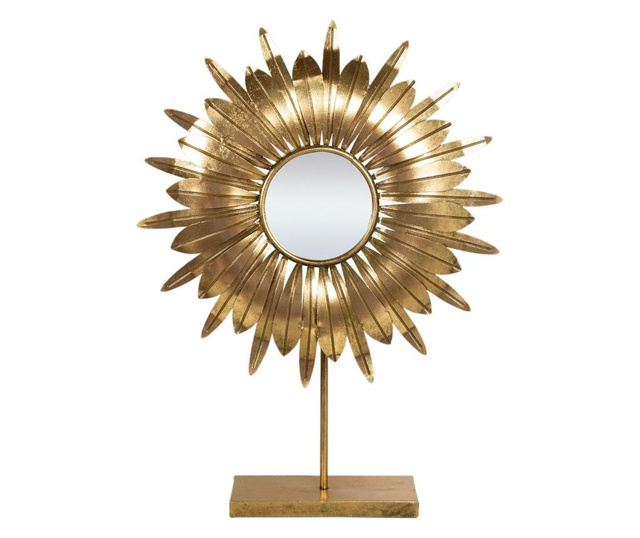 Oglinda de masa Santiago Pons, alama, 43x12x60 cm, auriu
