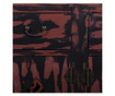 Dulap Creaciones Meng, MDF, 136x36x106 cm, rosu antic