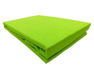 Cearsaf de pat din bumbac ranforce 100%, densitate 120 g/mp, Verde Sofi 220/240cm