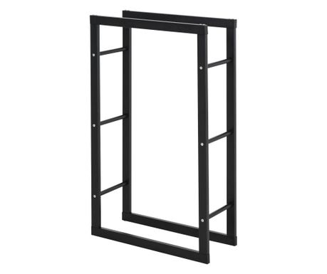 Homcom Raft Lemne Pentru Casa Si Gradina Greutate Maxima 100kg Negru, 60x25x150cm 