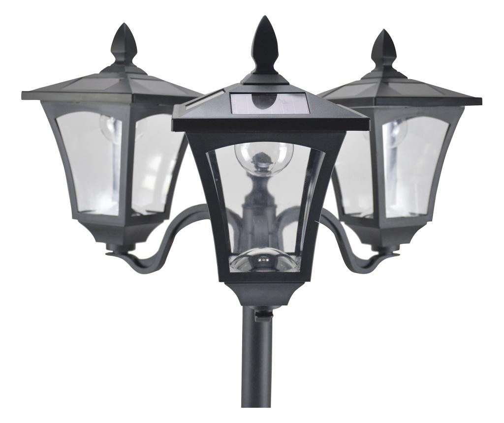 Outsunny Felinar De Gradina Led Energie Solara, Negru, 182.5cm - 3