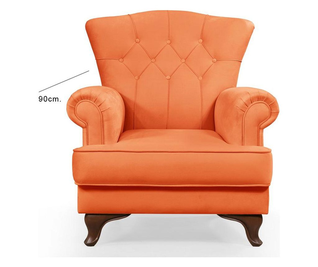 Fotoliu Gauge Concept, King Orange, portocaliu, 90x85x96 cm