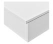 Set 2 Bucati Raft De Perete Infinity2 Cu Compartiment Pentru Depozitare, 60 X 24 X 12,6 Cm, Pal, Alb