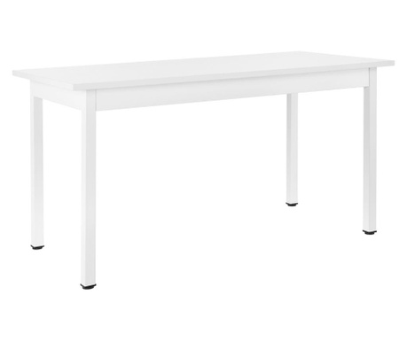 [en.casa] Étkezőasztal leverkusen 6 személyes design konyhai asztal 140 x 60 cm fehér