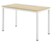 [en.casa] Íróasztal odense, 75 x 120 x 60 cm, fehér/tölgyfa