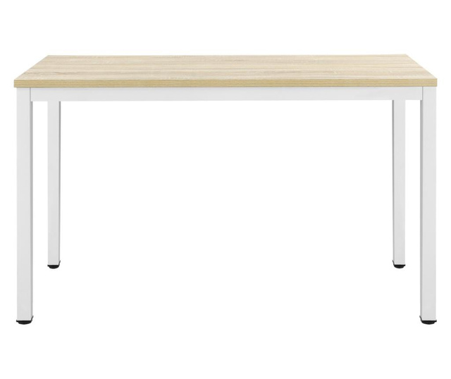 [en.casa] Íróasztal odense, 75 x 120 x 60 cm, fehér/tölgyfa