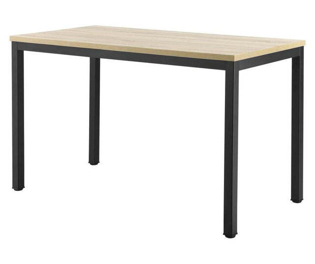 [en.casa] Íróasztal odense, 75 x 120 x 60 cm, fekete/tölgyfa