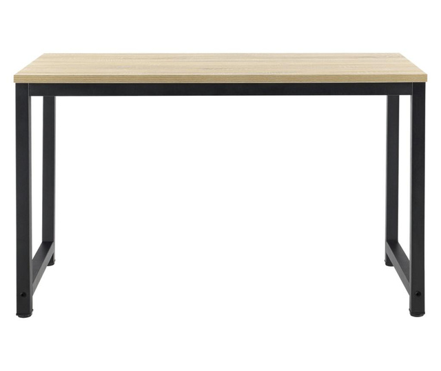 [en.casa] Íróasztal herning,75 x 120 x 60 cm, fekete/tölgyfa