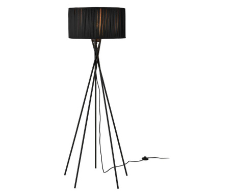 Lampa De Podea Eleganta - Black Mikado 1 X E 27 - 60w - Negru Lux.pro