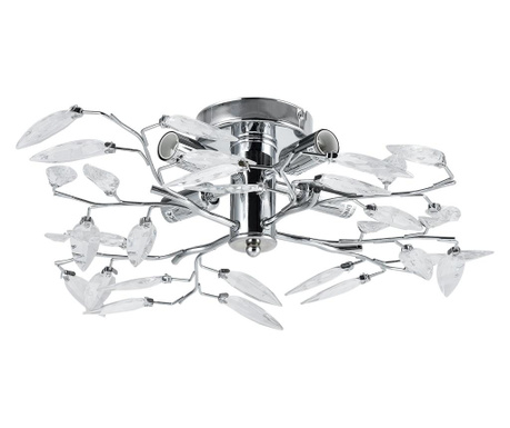 Lampa Suspendata Eleganta Kira, 15 X 47 Cm, 4 X E14, Metal, Crom/argintiu Lux.pro