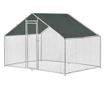 Cotet De Exterior Bird, 3 X 2 X 2 M, Otel/polietilena, Argintiu/verde Inchis