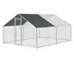 Cotet De Exterior Bird, 3 X 4 X 2 M, Otel/polietilena, Argintiu/verde Inchis