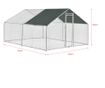 Cotet De Exterior Bird, 3 X 4 X 2 M, Otel/polietilena, Argintiu/verde Inchis