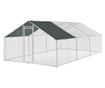 Cotet De Exterior Bird, 3 X 6 X 2 M, Otel/polietilena, Argintiu/verde Inchis