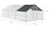 Cotet De Exterior Bird, 3 X 6 X 2 M, Otel/polietilena, Argintiu/verde Inchis