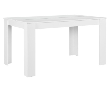 [en.casa] Étkezőasztal nora 6 személyes design konyhai asztal 140 x 90 cm fehér