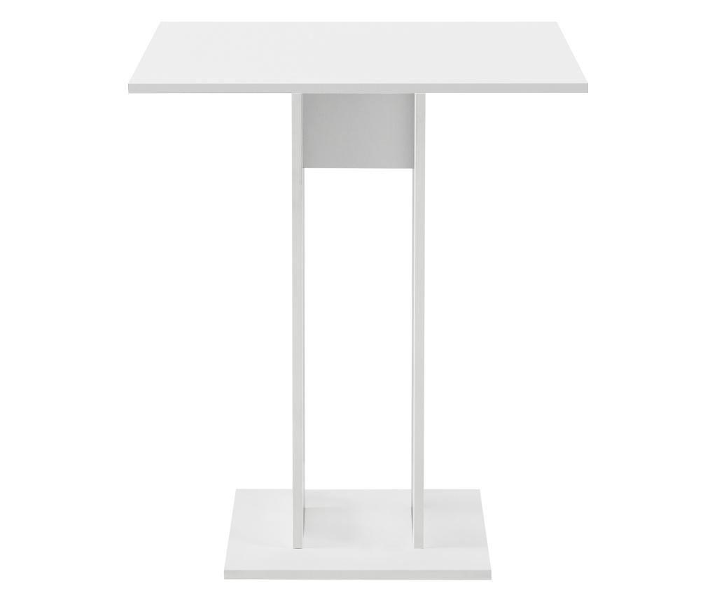 Masa Bucatarie Lindesnes W, 65 X 65 X 78 Cm, Pal Cu Invelis Melaminat, Alb, Forma Patrata - 3
