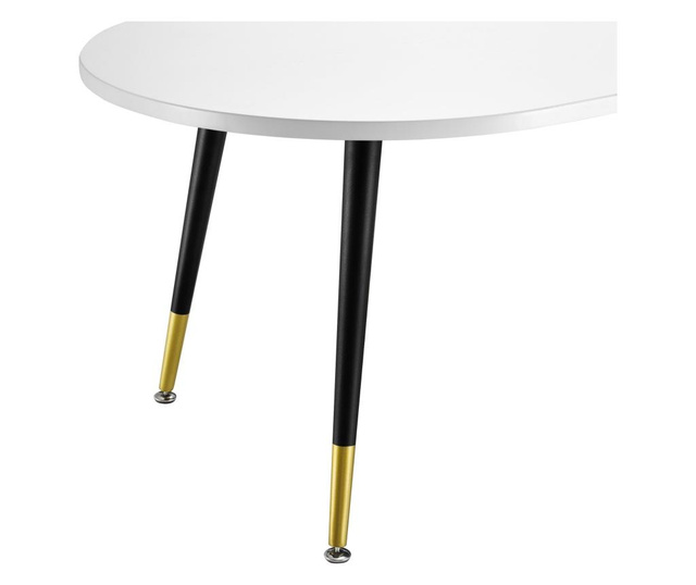 [en.casa] dohányzóasztal fontana w 47 x 120 x 60 cm kisasztal mdf asztallap fémlábakkal többszínű