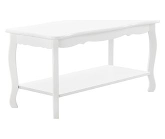 Masuta Cafea Shabby Chic, 87,5 X 40 X 42 Cm, Mdf/brad, Alb Lacuit