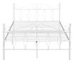Pat Rama Metalica Apolda W140, 208,5 X 144,5 X 95,5 Cm, Otel Sinterizat, 300 Kg, Alb Mat, Single, Fara Saltea