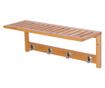 Homcom Cuier De Perete Raft Cuier In Bambù, 50x17x20cm