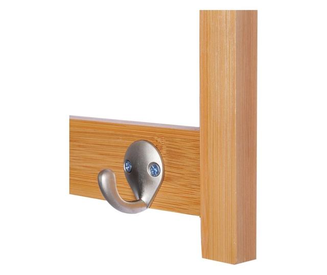Homcom Cuier De Perete Raft Cuier In Bambù, 50x17x20cm