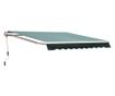 Outsunny Perdea De Soare Rulanta Manuala De Perete Tesatura De Poliester 2.5 × 2m Verde thumbnail 1