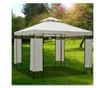 Outsunny Acoperis De Schimb Impermeabil Pentru Gazebo Pentru Gradina Dublu Strat 3x3m, Crem thumbnail 2