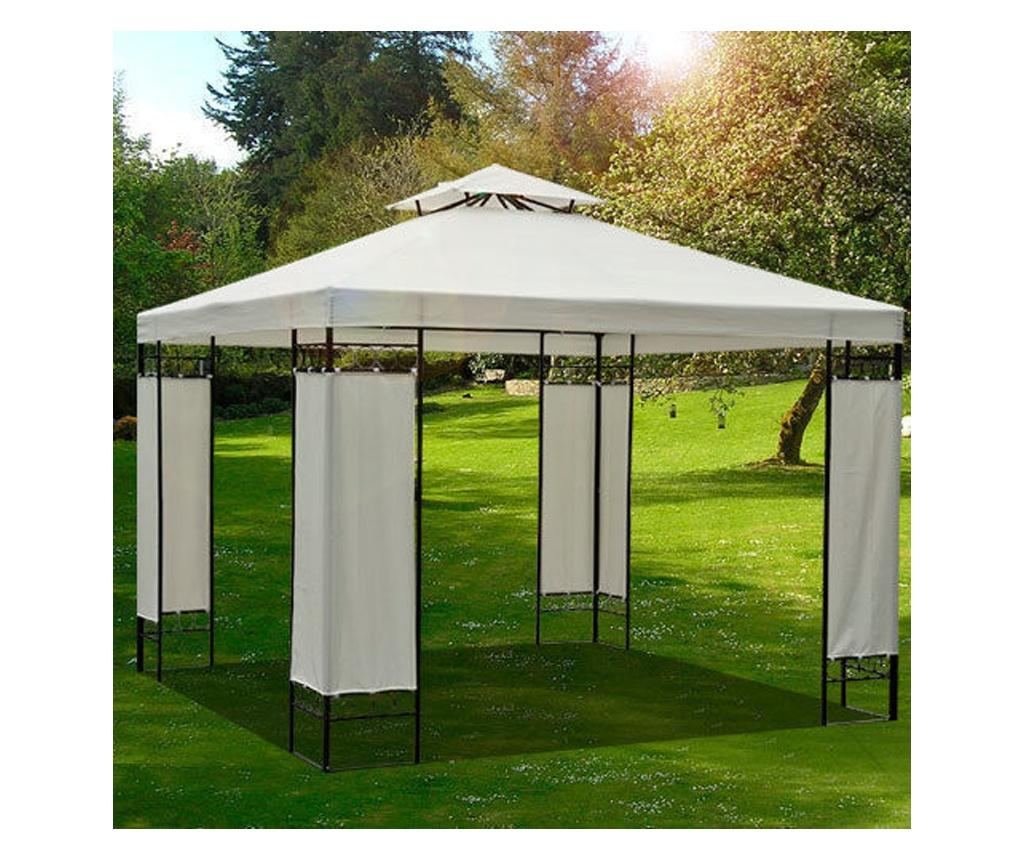 Outsunny Acoperis De Schimb Impermeabil Pentru Gazebo Pentru Gradina Dublu Strat 3x3m, Crem - 2