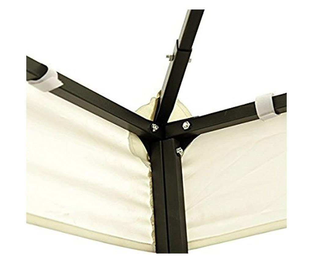 Outsunny Acoperis De Schimb Impermeabil Pentru Gazebo Pentru Gradina Dublu Strat 3x3m, Crem - 6